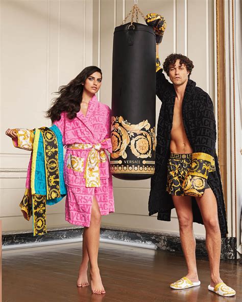 versace robes cost|Versace unisex barocco sleeve robe.